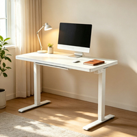 Structure de bureau ergonomique moderne et économique à double moteur, réglable en hauteur, conception modulaire compatible avec les plateaux de table personnalisés