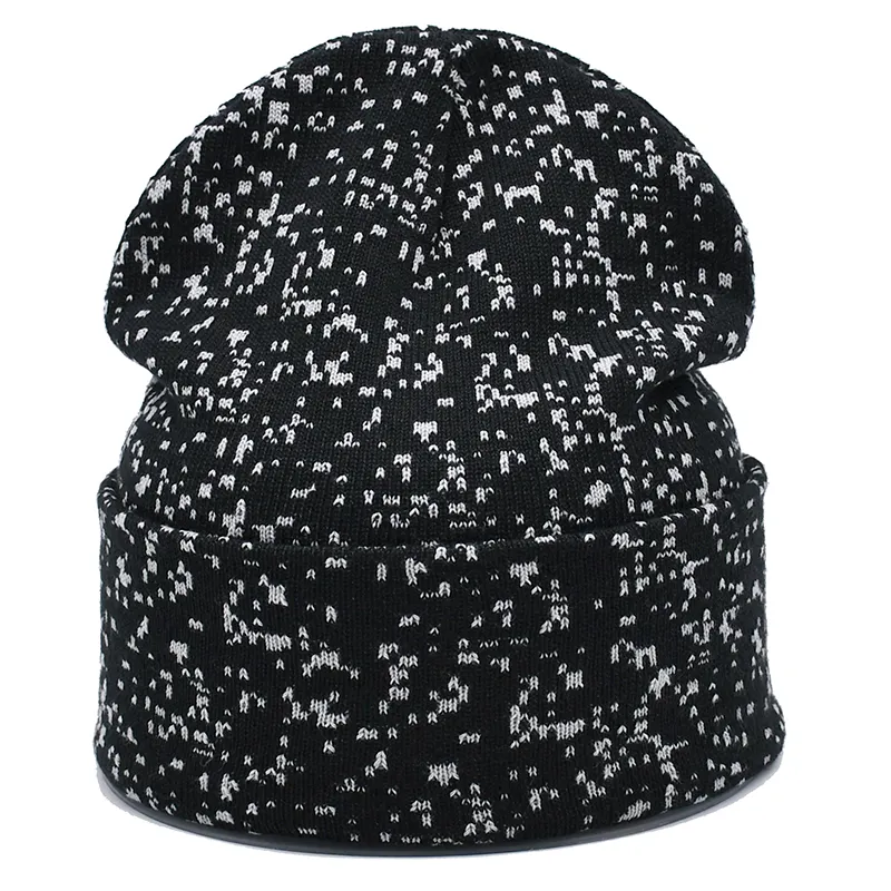 100% berretti in acrilico produttore Logo personalizzato stampa cappelli in maglia invernale