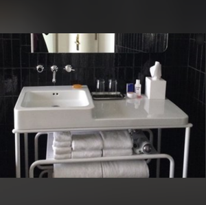 Superbes designs de salle de bains scandinaves de style postmoderne salle d'eau blanche <span class=keywords><strong>meuble</strong></span> vasque sur pied console de lavage supports d'évier - Product Image 6