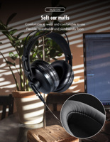 Studio professionnel Audio DJ casque filaire moniteur casque antibruit sur l'oreille Studio moniteur casque pour écouter de la musique