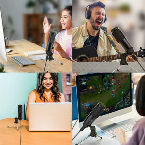 <span class=keywords><strong>ไมโครโฟน</strong></span>คอนเดนเซอร์แบบมืออาชีพ เชื่อมต่อผ่านสาย USB สำหรับงานประชุม เล่นเกมส์ และใช้งานกับ<span class=keywords><strong>คอมพิวเตอร์</strong></span> - Product Image 3