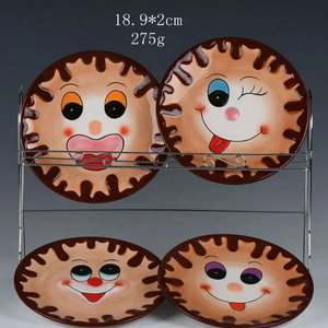 Juego <span class=keywords><strong>de</strong></span> Platos <span class=keywords><strong>de</strong></span> Cerámica con Diseño <span class=keywords><strong>de</strong></span> Cactus y Piña, Ecológicos, con Logotipo Personalizado, 4 Piezas, Vajilla con Patrón Tropical para Hogar/Restaurante, Venta al Por Mayor - Product Image 3