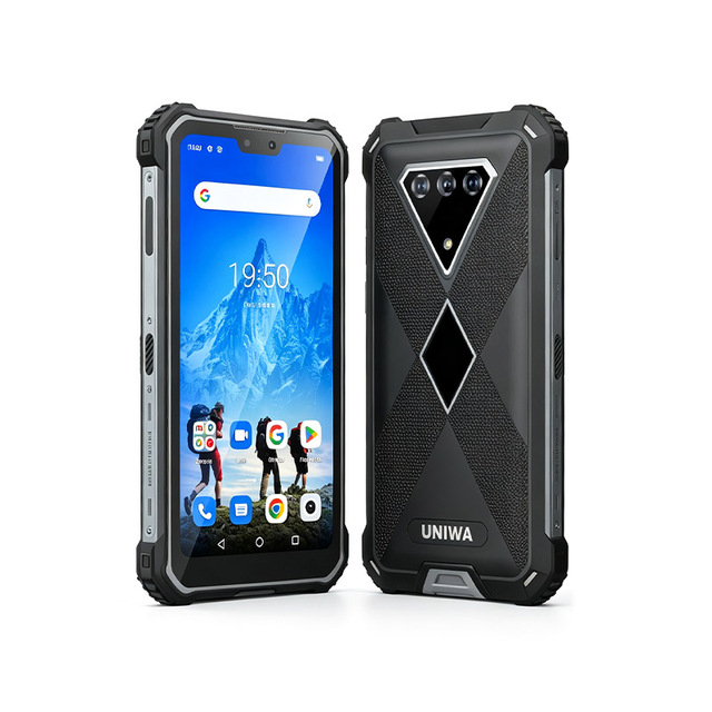 UNIWA F910 IP68 Rugged Phone 6.23" FHD+ IPS Helio G85 6GB 128GB Global 4G 10000mAh 33W Fast 48MP NFC Android Smartphone