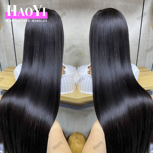 Perruque vietnamienne brute en cheveux humains, lisse, avec dentelle frontale, vente en gros de perruques en cheveux humains, perruques frontales en dentelle HD sans colle pour femmes noires - Product Image 3