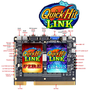 Quick Hit Link 2 en 1, Tablero de Juego de Habilidad Vertical con Monedas, Tablero de Juego PCB a <span class=keywords><strong>Precio</strong></span> de Fábrica para Máquina de Juegos de Arcade - Product Image 1