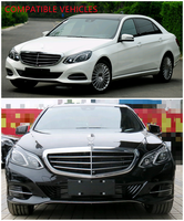 Calandre avant de voiture compatible avec Mercedes Benz W212 Classe E E250 E300 E350 Modèle Facelift Style Exclusif Année 2014-2015