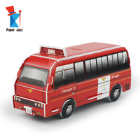 Camion de pompiers et pompier en mousse 3D : Puzzle DIY pour enfants, développement STEAM, artisanat