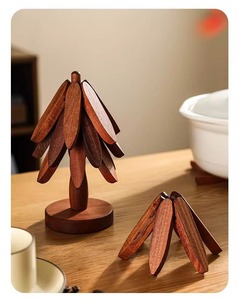 Factory Custom Heat-resistant <strong>Mat</strong> Wooden Tree Trivet Tivet <strong>Placement</strong> <strong>Mats</strong> for Dining <strong>Table</strong> - Product Image 2