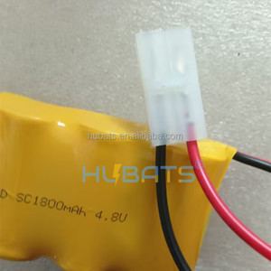 <span class=keywords><strong>NiCD</strong></span> SC 1800mAh 4,8V Wiederaufladbare Batterie für LED-Leuchten Notbeleuchtung 4,8V <span class=keywords><strong>NiCd</strong></span> <span class=keywords><strong>Sub</strong></span> <span class=keywords><strong>C</strong></span> Größe 1800mAh Akkupack SC 1800mAh - Product Image 4