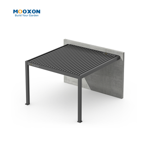 Mooxon Pergola extérieure en aluminium toit motorisé bioclimatique pare-soleil réglable <span class=keywords><strong>abri</strong></span> <span class=keywords><strong>de</strong></span> <span class=keywords><strong>jardin</strong></span> - Product Image 1