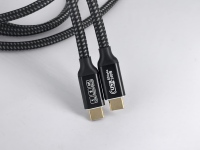 Kabel USB 4 Thunderbolt 3 40Gbps, Kabel Nilon Terjalin Konduktor Tembaga Murni 5A Pengisian Cepat Komputer Ponsel Power Bank