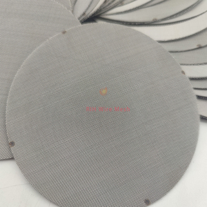 Disque filtrant à bords arrondis en acier inoxydable, maille 30/50/80, tissage uni, pour filtre à eau, utilisé pour retenir les débris, tamis filtrant - Product Image 2