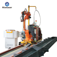 Programación inteligente sin enseñanza Robot gratuito Estructuras de acero en forma de H Robot Estructuras de acero Robot de soldadura láser automático