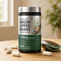 Capsules de moules à lèvres vertes à libération rapide, équivalent 750 mg, marque distributeur, pour le confort articulaire et le bien-être quotidien de la mobilité