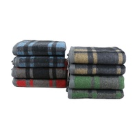 Couverture en laine lourde et douce, couleur verte, personnalisée, vente en gros