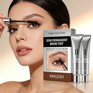 Kit de teinture pour cils et sourcils professionnel, série hybride, teinture facile en 15 minutes, noir brun, teinture <span class=keywords><strong>semi</strong></span>-permanente pour cils et sourcils - Product Image 1