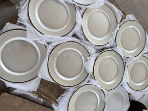 ชุดจานแก้วพอร์ซเลนสำหรับงานเลี้ยงอาหารค่ำขอบทองสำหรับงานแต่งงาน - Product Image 4