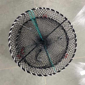 Piège à pêche pliable en acier inoxydable pour la pêche en haute <span class=keywords><strong>mer</strong></span>, pour attraper les crabes, les crevettes, les anguilles, filet de pêche - Product Image 4