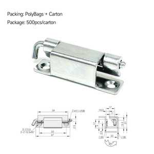 Bisagra Oculta de Acero al Carbono Galvanizado Thcoo, Bisagra Extraíble para Puerta de Gabinete de Ingeniería - Product Image 2