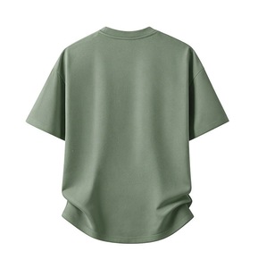 เสื้อยืดคอตตอนสีฟ้าอ่อน 230 กรัม รุ่นใหม่ปี 2026 สำหรับผู้ชาย คอกลม แขนสั้น สีพื้น เรียบง่าย สวมใส่สบาย - Product Image 6