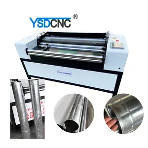 Điện cán và cắt tấm Tự động tẩy trống máy CNC Ống cách nhiệt vỏ bọc bên ngoài trống cán máy