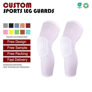 Genouillères de sport en polyester fin, respirantes, à séchage rapide, haute élasticité, anti-collision, protection flexible, directement de l'usine - Product Image 3