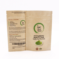 Sachet debout pour l'emballage des aliments Poudre de graines écologique Snack Noix Doypack Sac en papier kraft à fermeture éclair pour chips de pomme de terre