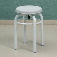 Chaise de laboratoire mobile moderne en acier PP anti-corrosion en noir, utilisée pour les meubles de classe et les chaises de laboratoire