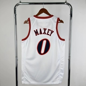 Vente en gros de vêtements pour hommes Philadelphia 76er # 3 <span class=keywords><strong>Allen</strong></span> <span class=keywords><strong>Iverson</strong></span> # 0 Tyrese Maxey # <span class=keywords><strong>Maillot</strong></span> de basket-ball 21 Joel Embiid - Product Image 6