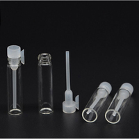 Mini diffuseur cosmétique flacon d'échantillon en verre 1ml/2ml/3ml flacon de testeur de parfum avec bouchon en plastique
