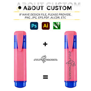 Stylo surligneur fluorescent de papeterie scolaire ODM/OEM, logo personnalisé, marqueur pour tableau d'affichage, cadeau promotionnel pour événements - Product Image 3