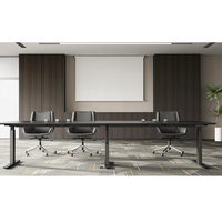 Table de conférence E0 moderne de luxe haut de gamme grand bureau convertible extensible en bois modulaire salle de réunion meubles de bureau