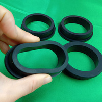 Passe-câble en caoutchouc silicone à travers-trou pour bobine de passage de fil, protecteur de câble de châssis droit, noir et blanc