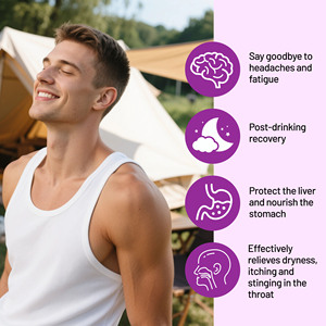 Suplemento Herbal Vegano de Alta Calidad, Anti-Alcohol, Alivia el Hígado, Aumenta la Energía, Gelatina para la Resaca, Alivio de la Resaca - Product Image 2