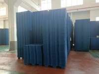 Palette en plastique/HDPE empilable de 1200*1000 mm, fabrication par soufflage OEM