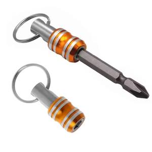 5pcs Color Keychain Quick Change Connecting Rod 1/4 Hexagonal Handle <b>Screwdriver</b> Head Quick Release Sleeve Conversion Rod <b>Set</b> - Product Image 2
