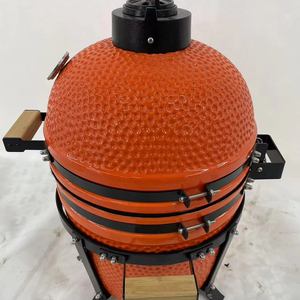 Barbecue <span class=keywords><strong>Kamado</strong></span> <span class=keywords><strong>Mini</strong></span> d'intérieur/extérieur en acier inoxydable 304, <span class=keywords><strong>Kamado</strong></span> Joe Parilla <span class=keywords><strong>Grill</strong></span> portable 15 pouces sans fumée avec chariot et commande tactile - Product Image 1