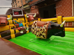 Machine de taureau mécanique Toro commerciale pour intérieur/extérieur, gonflable en vinyle/PVC, certifiée EN14960, pour adultes, <span class=keywords><strong>jeux</strong></span> de carnaval - Product Image 5