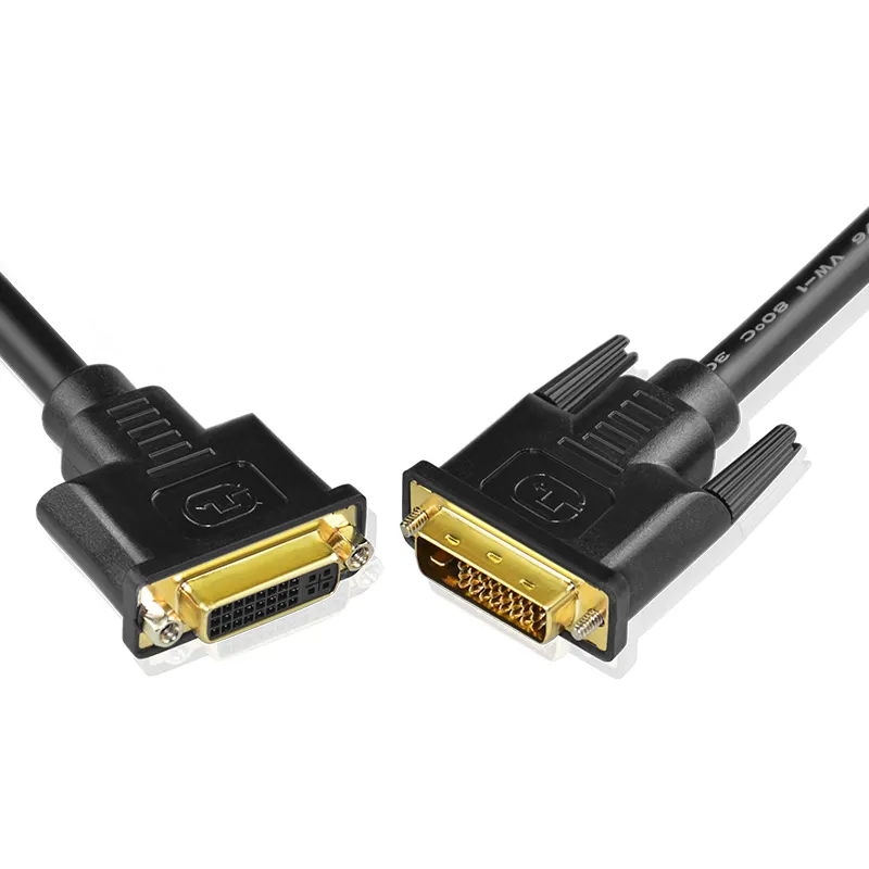 Kabel ekstensi DVI Dual Link, kabel ekstensi DVI 24 + 1 laki-laki perempuan 60HZ DVI-D M/F PVC kabel Video komputer TV 24 + 1 laki-laki perempuan 60HZ DVI-D M/F PVC