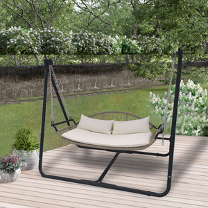 Altalena da esterno altalena da cortile con baldacchino amaca doppia da esterno cortile rete da giardino sedia a dondolo sedia a baldacchino - Product Image 1