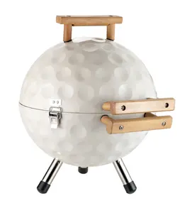 Factory Price Golf Ball-shaped Hot Sell Charcoal Baebeque Grill Portable Camping Picnic Barbeque Stove Tabletop BBQ Grill