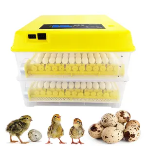 Rotolamento automatico di tornitura media cova di pollo anatra uova di quaglia incubatore per la vendita HT-312