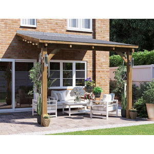 Cobertizos de jardín de <span class=keywords><strong>madera</strong></span> Pabellón Pérgola de <span class=keywords><strong>madera</strong></span> <span class=keywords><strong>3x3</strong></span> para sala de estar al aire libre Persianas de <span class=keywords><strong>madera</strong></span> Pérgola Gazebo - Product Image 1