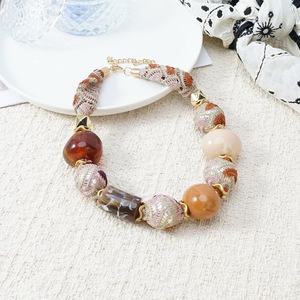 Collana con Perline in Tungsteno Stile Maillard <span class=keywords><strong>per</strong></span> Donne, Ciondolo Colorato Sfumato, Gioiello Regolabile a Strati <span class=keywords><strong>per</strong></span> Uso Quotidiano - Product Image 2