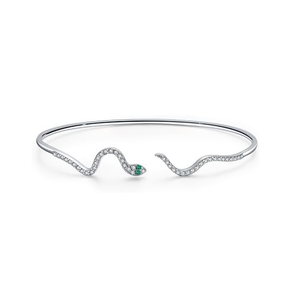 Production de bijoux <span class=keywords><strong>serpent</strong></span> haut de gamme, <span class=keywords><strong>bracelet</strong></span> <span class=keywords><strong>serpent</strong></span> personnalisé en argent 925 avec pavé de zircone cubique, usine OEM professionnelle - Product Image 1