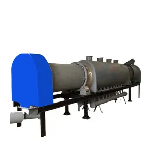 New type sawdust briquette rotary drum wood charcoal carbonization furnace