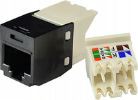 Conectores Keystone Jack Hembra RJ45 Cat6 Cat6e UTP para Panel de Conexiones RJ45