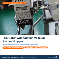 FR5 FR10 Cobot Custom Vacuum Suction Gripper Box Opening Robot Arm Multi-Size Carton Erecting System Packaging Lines Payment 5kg