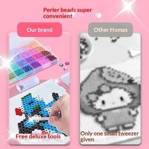 कारखाने प्रत्यक्ष 2.6 मिमी पेलर fuse 72 रंग पर्यावरण के अनुकूल डिय बच्चों पहेली खिलौने कार्टून हस्तनिर्मित बॉक्स - Product Image 5