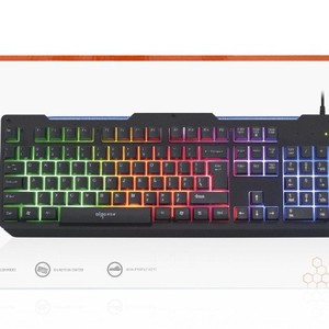 คีย์บอร์ดเกมมิ่ง Aigo 958 แบบมีสาย 104 ปุ่ม RGB Backlit ขนาดเต็ม USB แผ่นเหล็ก ป้องกันการกดผิดพลาดพร้อมกันหลายปุ่ม - Product Image 2